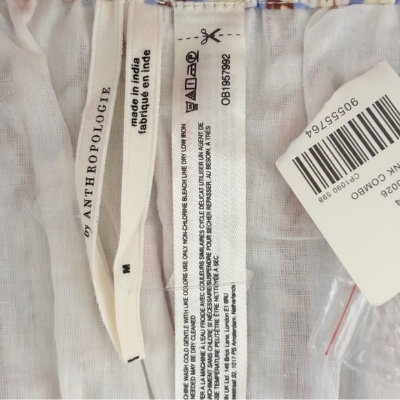 Anthropologie Cropped Tank Top Medium Button Front NEW NWT - Picture 5 of 8